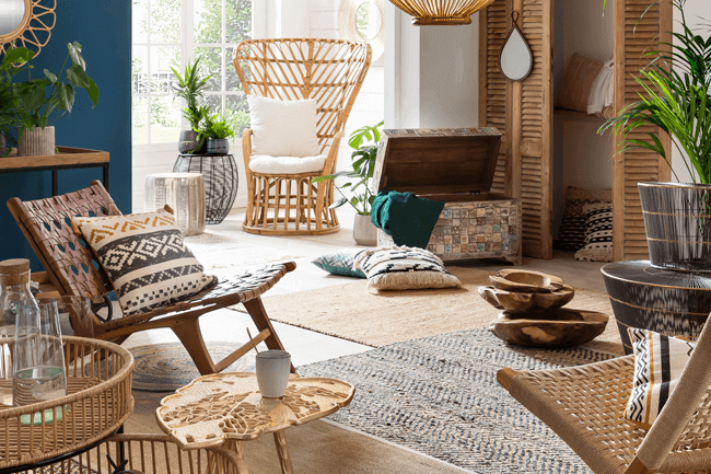 Een natuurlijke look met onze rotan stoelen