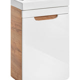 Washbasin Furniture 40 cm White Oak - Brigitte