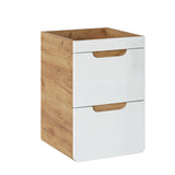 Washbasin base cabinet 59x40 cm White Oak - Brigitte